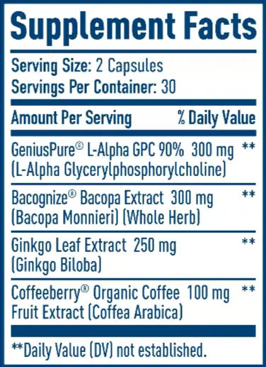 NativePath Brain Health Ingredients