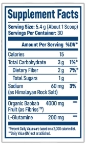 NativePath Native Fiber Supplement Facts