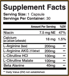 MemoHoney-supplement-facts